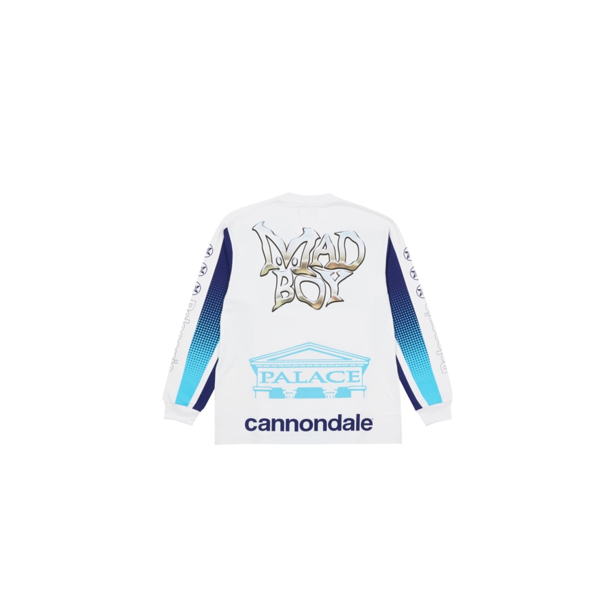 PALACE CANNONDALE LS T-Shirt WHITE one color