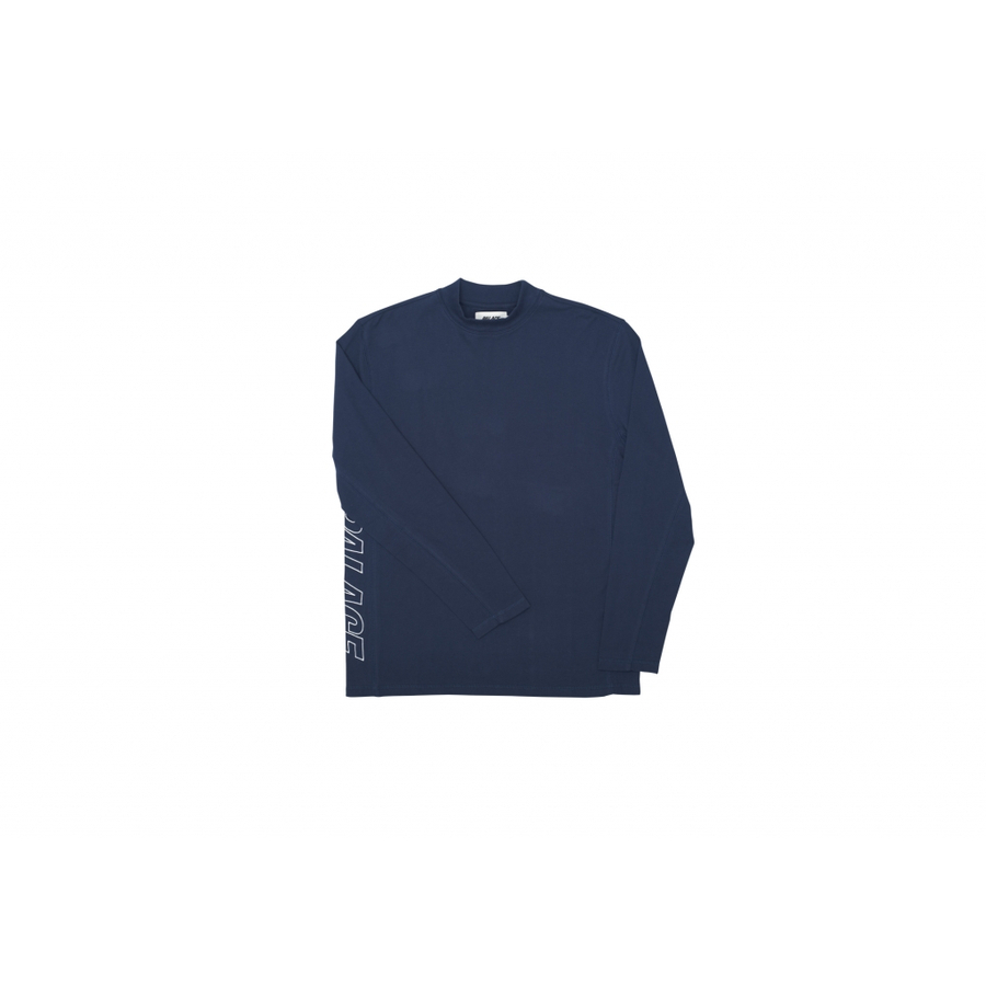 PALACE T LS PIQUE BLUE one color