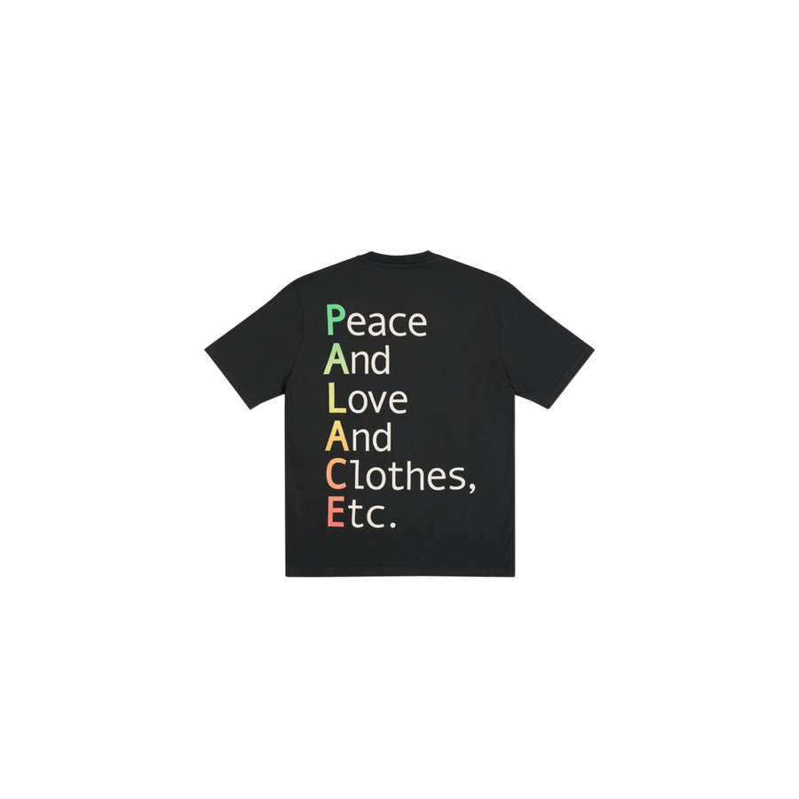 THIS IS WHAT PALACE STANDS FOR T-SHIRT BLACK one color