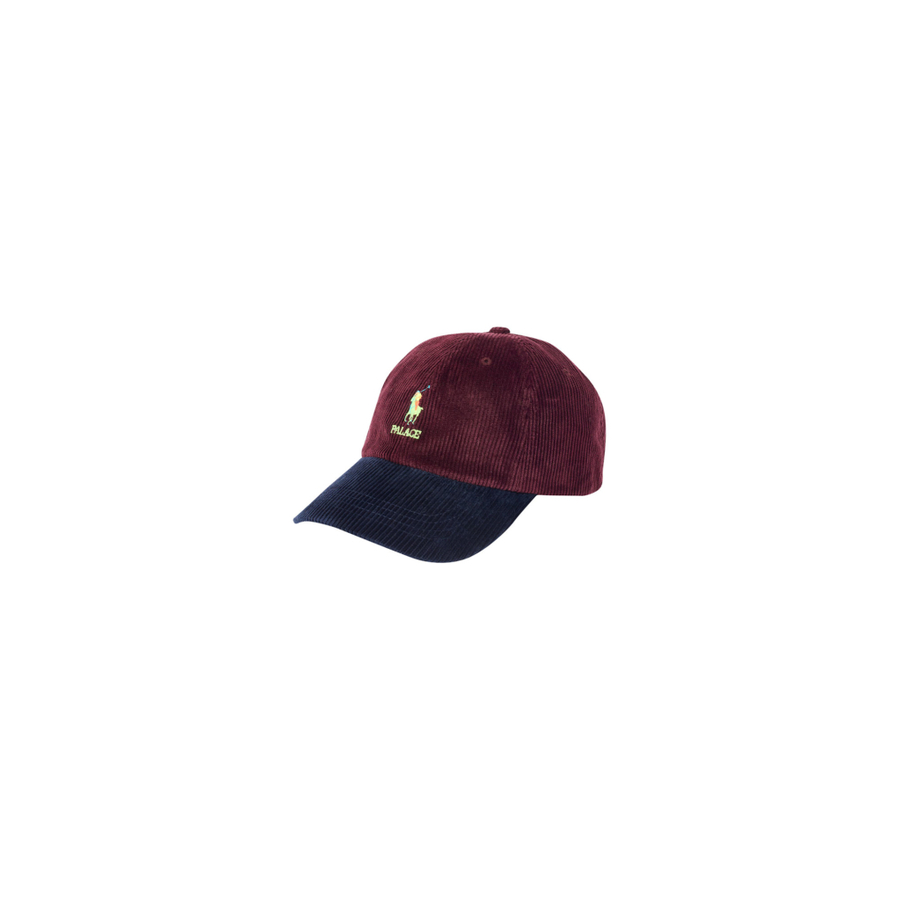 Thumbnail PALACE RALPH LAUREN CLASSIC POLO CAP CORDUROY RICH RUBY / AVIATOR NAVY one color