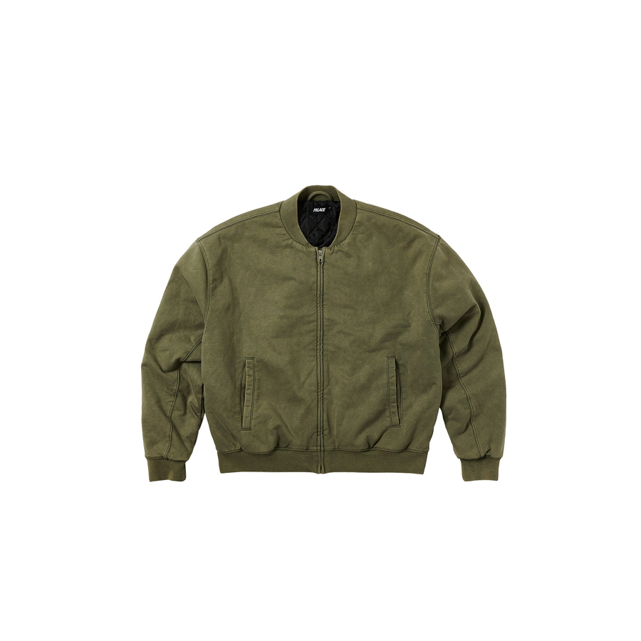 Thumbnail WASH OUT BOMBER JACKET THE DEEP GREEN one color