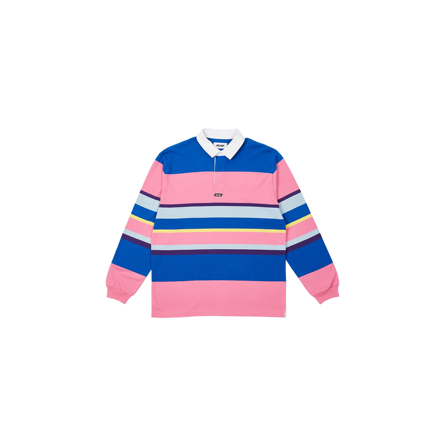 Thumbnail BIG STRIPE RUGBY TOP PINK one color