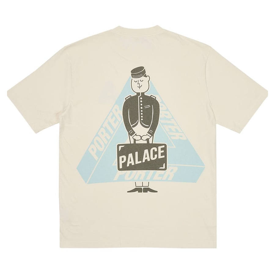 Palace Porter Tri-Ferg Bell Boy T-Shirt Off White - Palace Porter ...