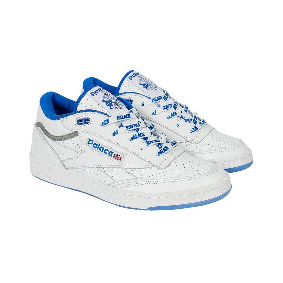 Thumbnail PALACE REEBOK CLUB C MID II REVENGE FOOTWEAR WHITE / COURT BLUE / PEWTER one color