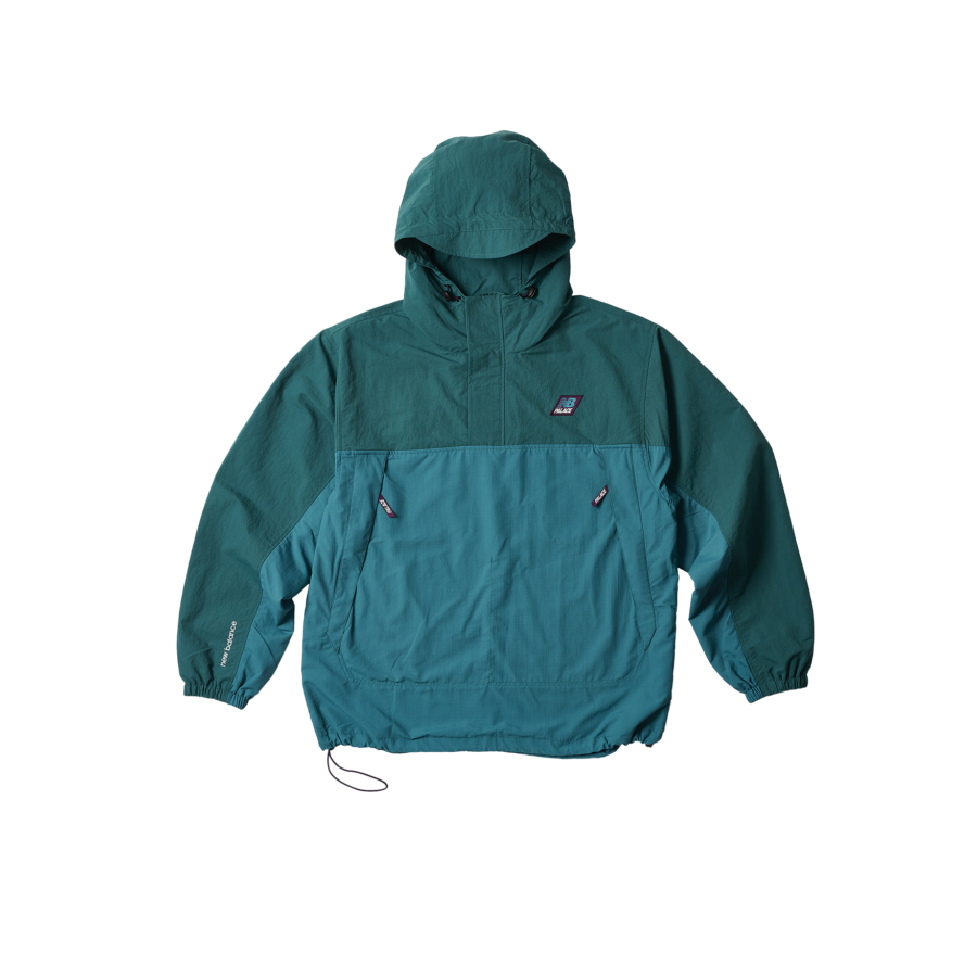 Thumbnail PALACE NEW BALANCE POP OVER SHELL JACKET TEAL one color