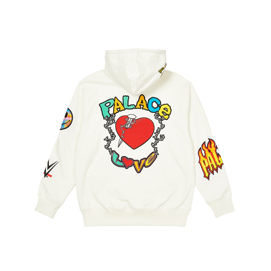 Thumbnail PALACE WWE LOVE HOOD WHITE one color