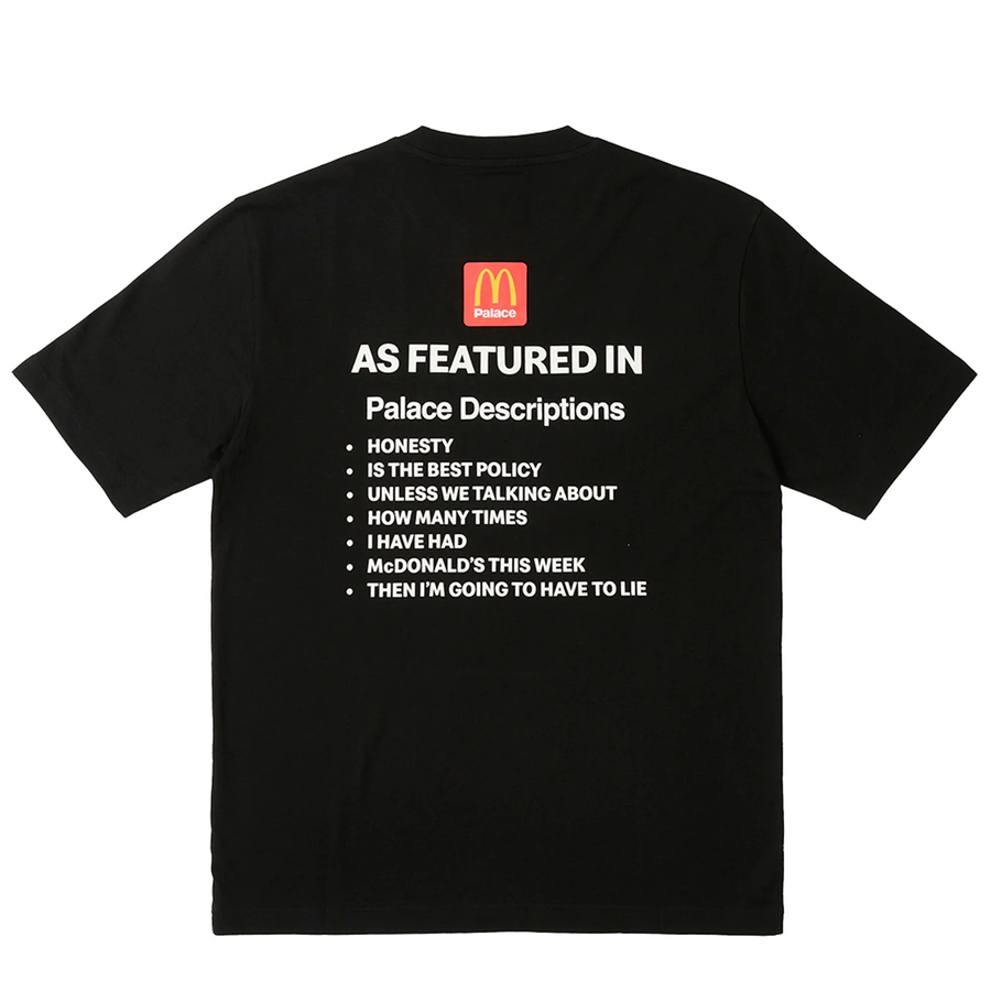 Thumbnail PALACE McDONALD'S DESCRIPTION T-SHIRT 1 BLACK one color