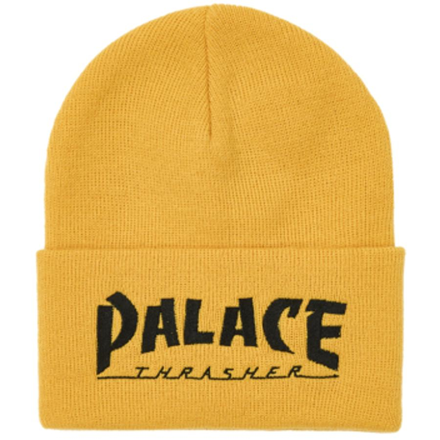 Thumbnail PALACE THRASHER BEANIE YELLOW one color