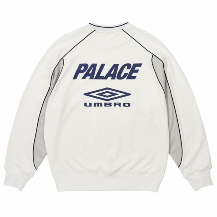 Thumbnail PALACE UMBRO WARM UP CREW WHITE one color