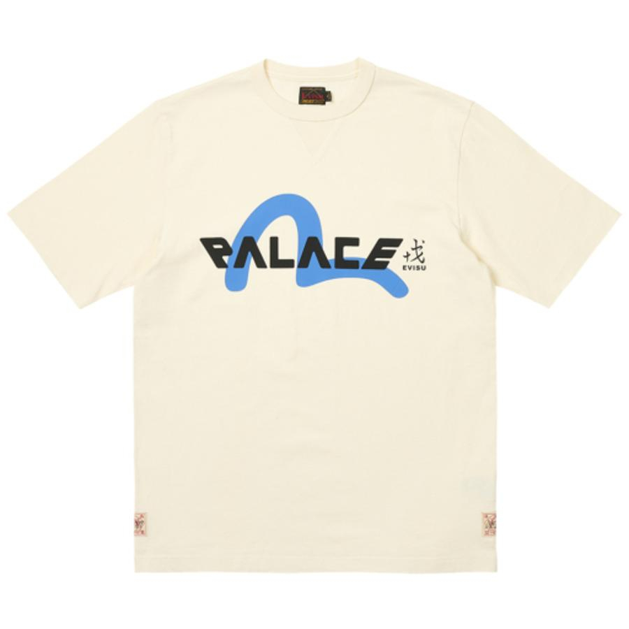 Thumbnail PALACE EVISU LOGO T-SHIRT WHITE one color