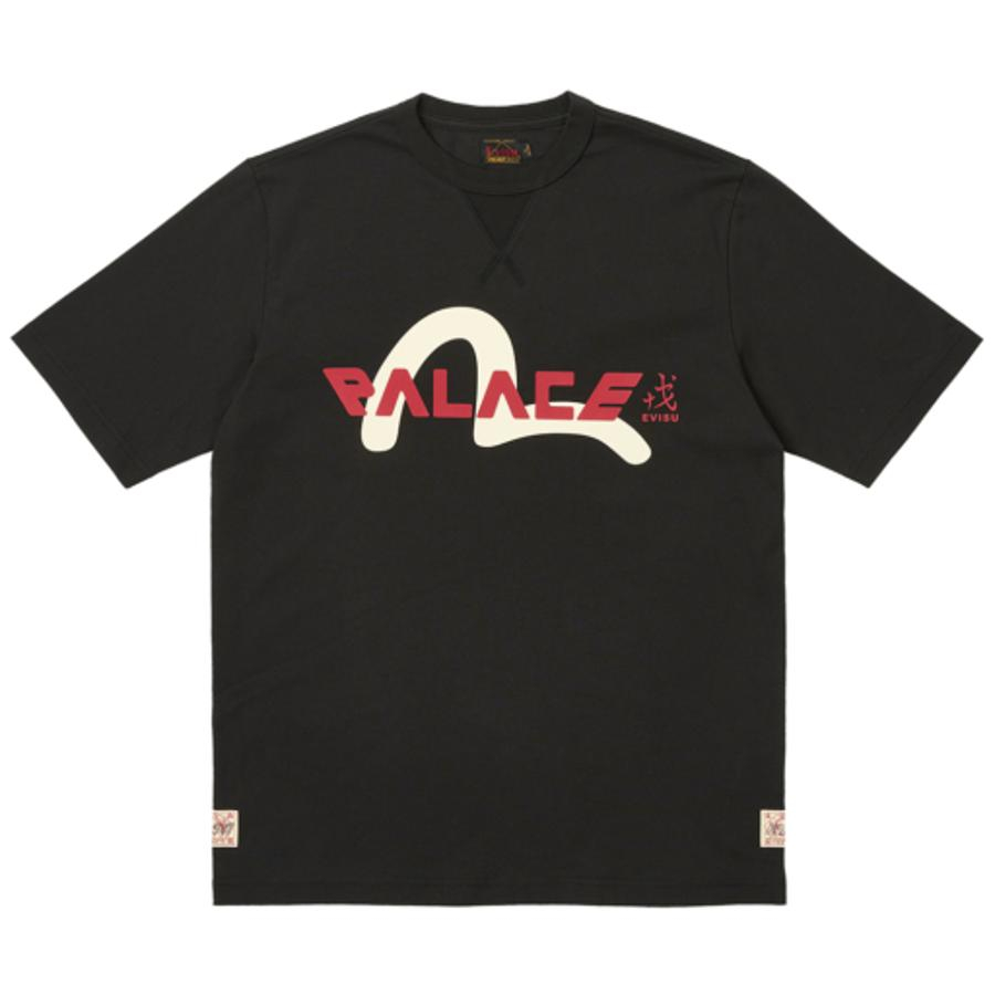 Thumbnail PALACE EVISU LOGO T-SHIRT BLACK one color