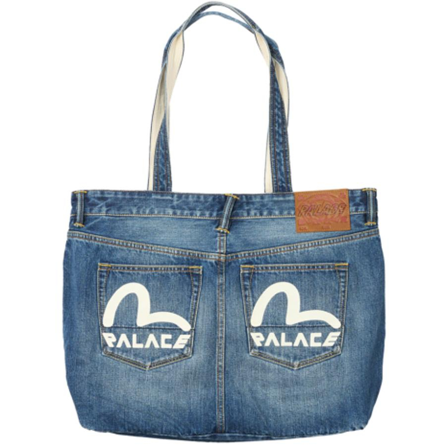 Thumbnail PALACE EVISU DENIM TOTE LIGHT WASH one color