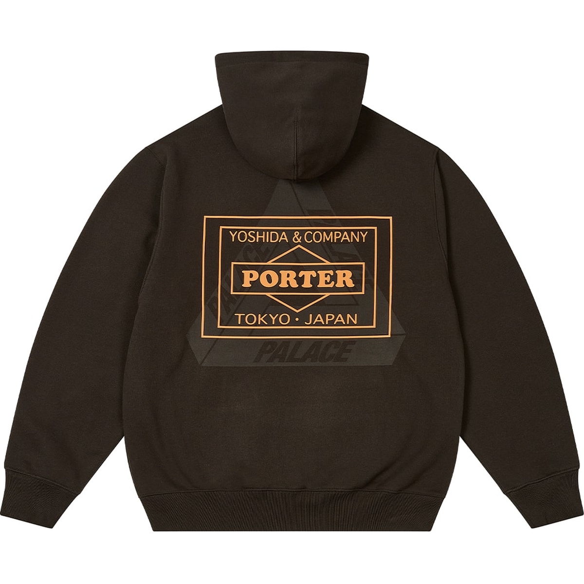 Thumbnail PALACE PORTER LOGO HOOD BLACK one color