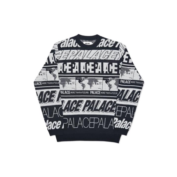 Thumbnail MULTI FONT KNIT BLACK / WHITE one color