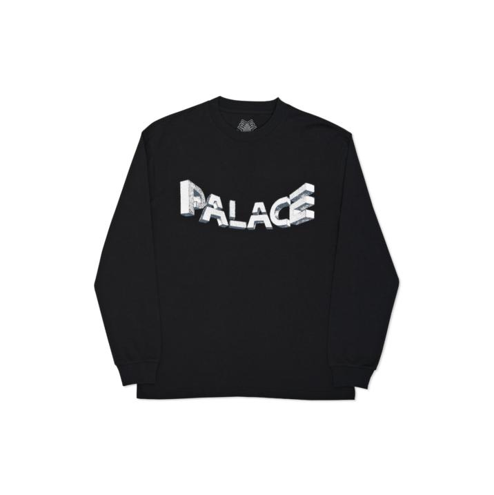 WARP FONT LONGSLEEVE BLACK one color