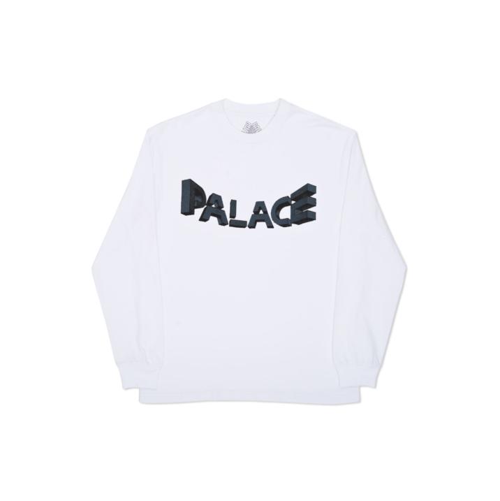 WARP FONT LONGSLEEVE WHITE one color