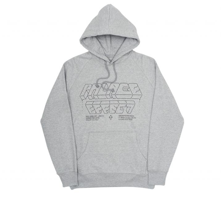 PALACE EFFECT HOOD GREY one color