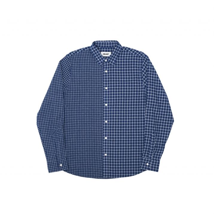 Thumbnail OVER SHIRT NAVY 2 CHECK one color