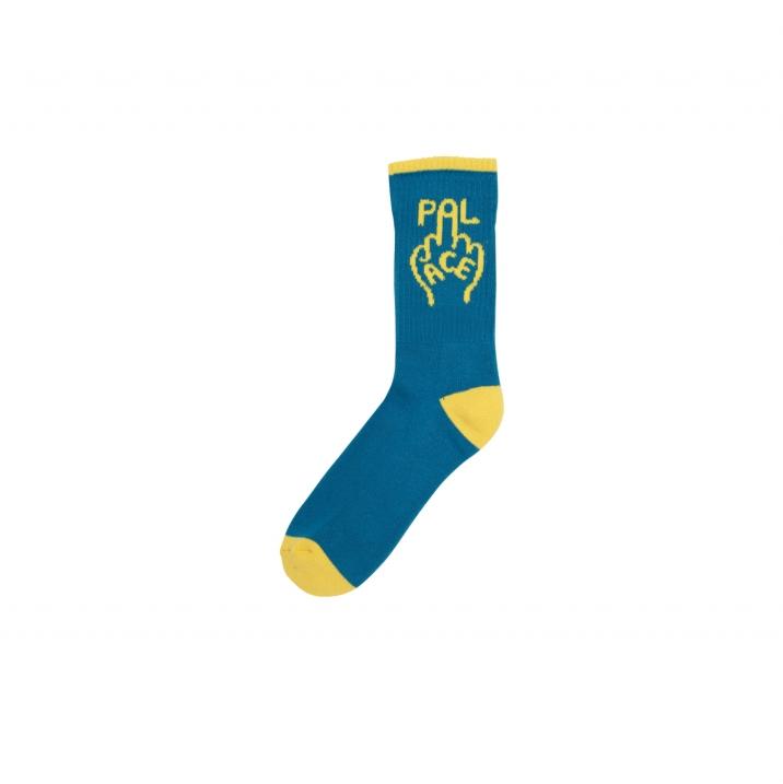 FINGER UP SOCKS TILE BLUE one color