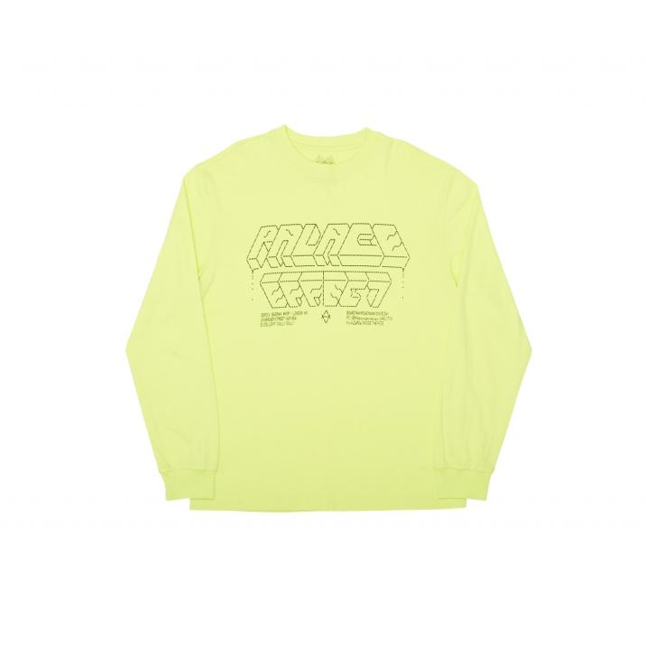 PALACE EFFECT L/S T-SHIRT FLURO YELLOW one color