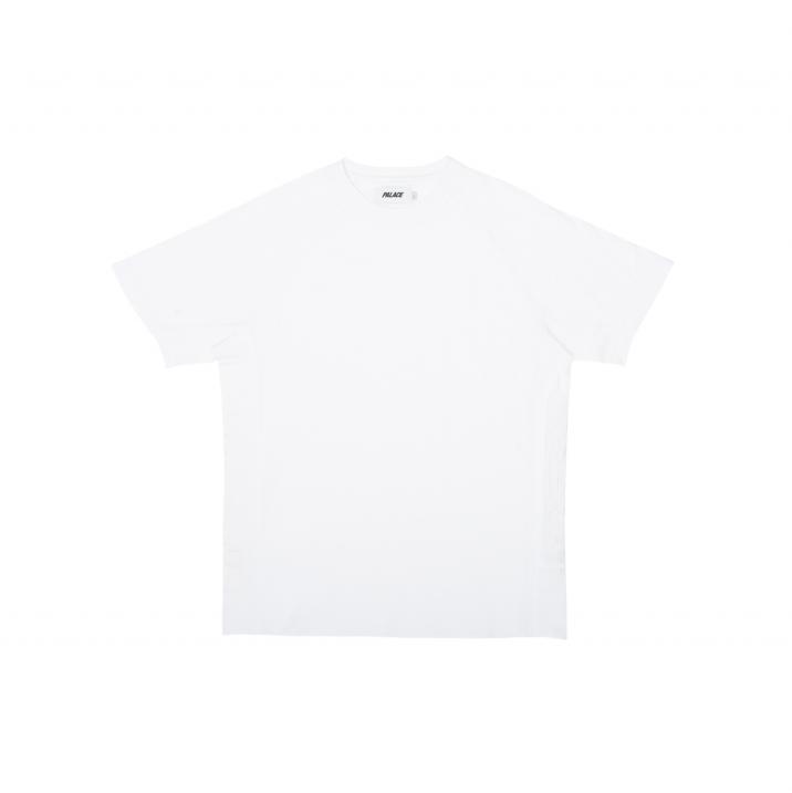 PIQUE PANELED SHORTSLEEVE WHITE one color