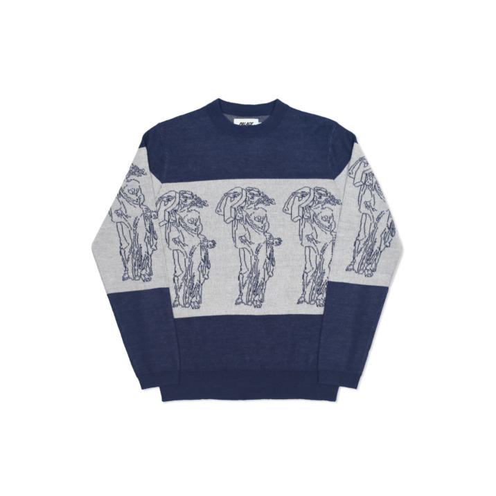 Thumbnail P STATUE KNIT NAVY / WHITE one color