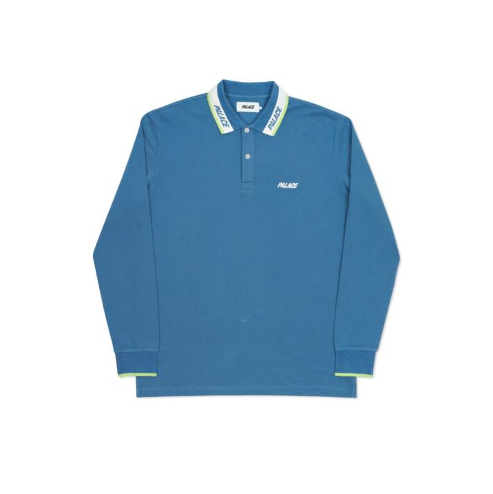 Thumbnail FLURO L/S POLO AGEAN BLUE one color