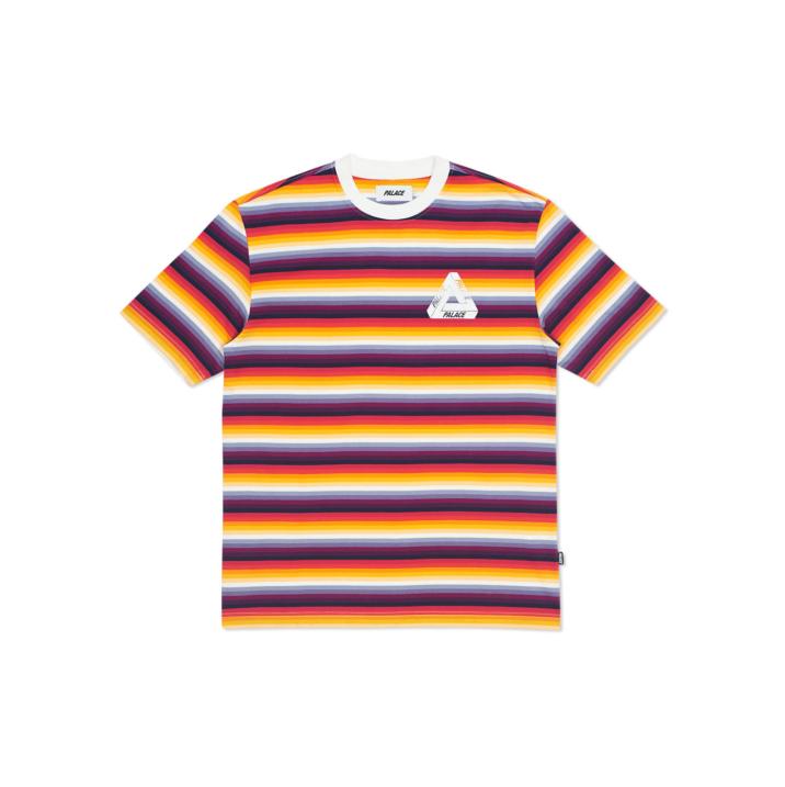 Thumbnail THIN STRIPE T-SHIRT PURPLE / ORANGE one color