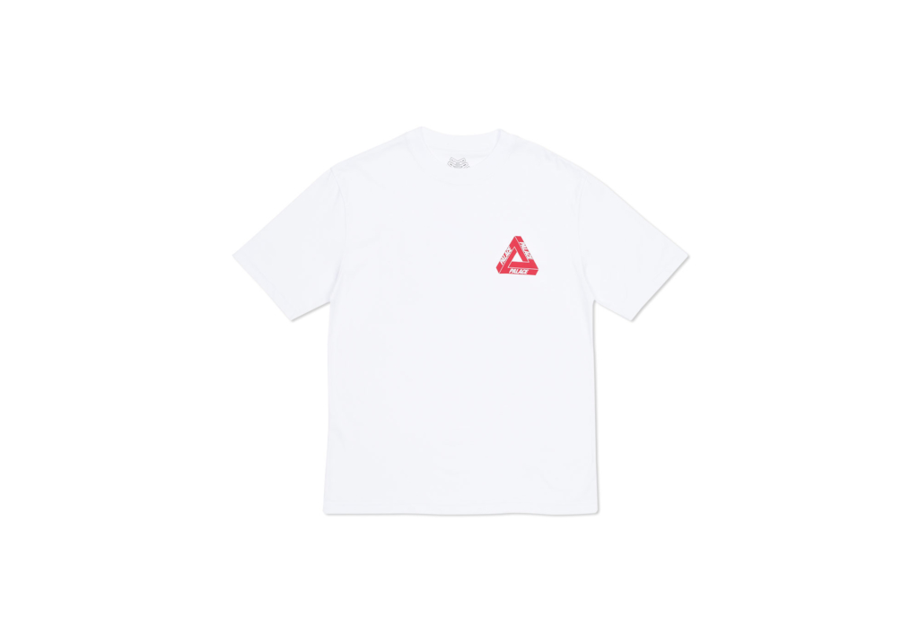 Palace Tri-Shadow T-Shirt White/Red
