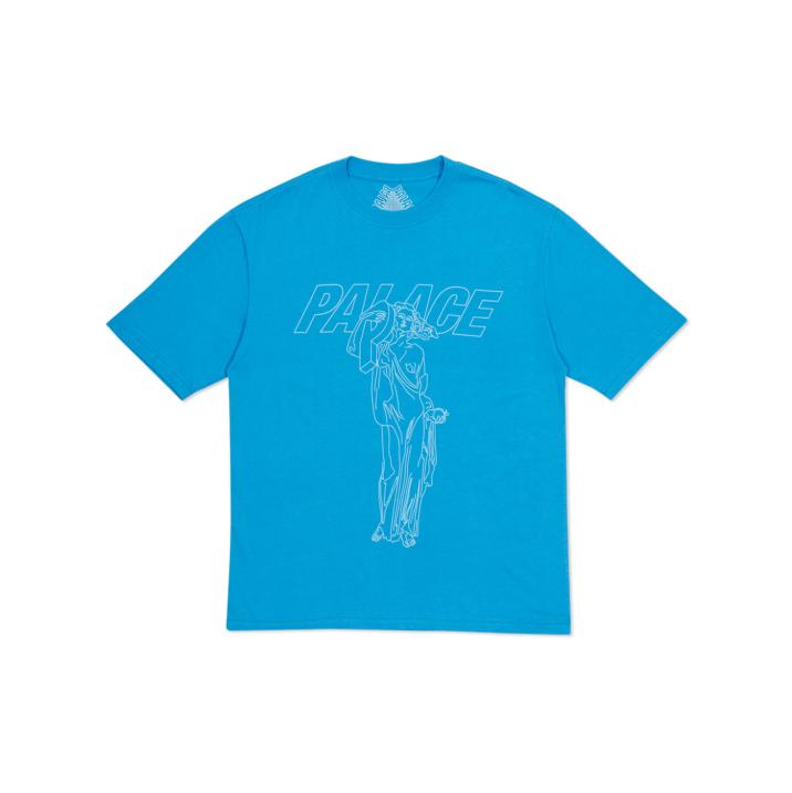 P STATUE T-SHIRT CMYK BLUE one color