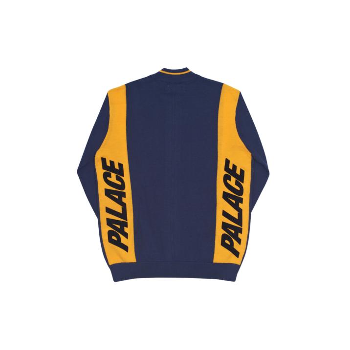 Thumbnail FONT ZIP KNIT NAVY / YELLOW one color