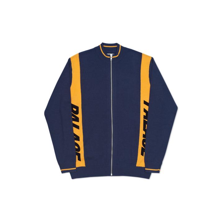 Thumbnail FONT ZIP KNIT NAVY / YELLOW one color