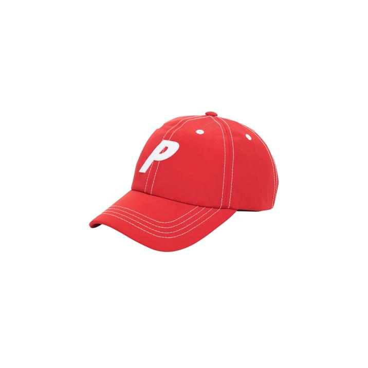 P 6-PANEL RED POPLIN one color