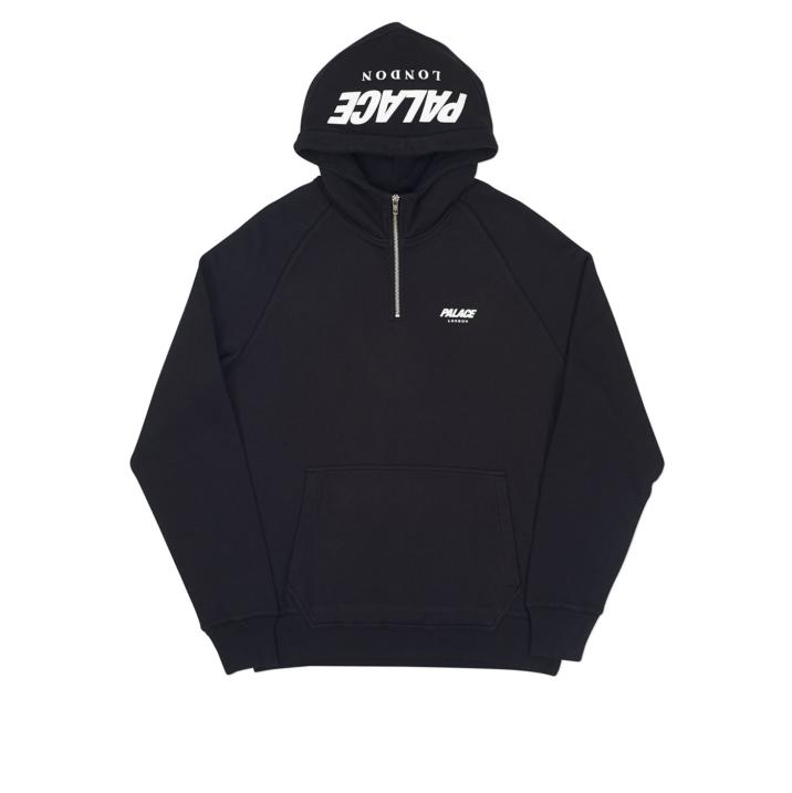 Thumbnail CUSTOM 1/4 ZIP HOOD BLACK one color