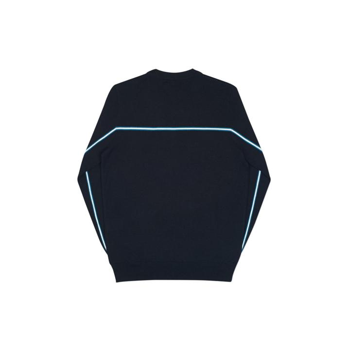 Thumbnail FADER PIPE KNIT BLACK / CYAN one color