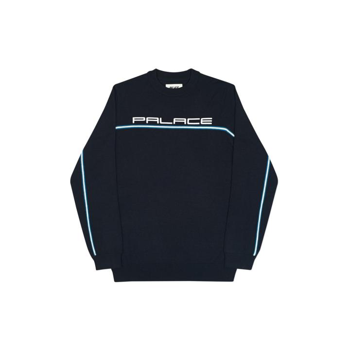 Thumbnail FADER PIPE KNIT BLACK / CYAN one color