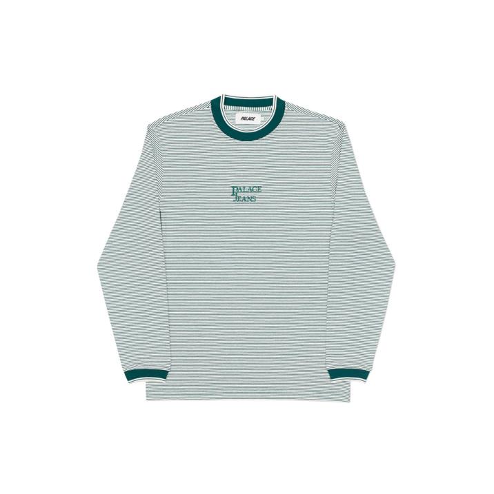 Thumbnail PALACE JEANS LONGSLEEVE TOP GREEN / WHITE one color