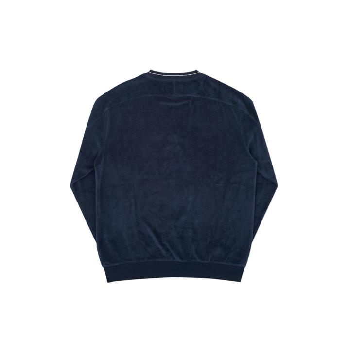 Thumbnail VELOUR CREW BLUE one color