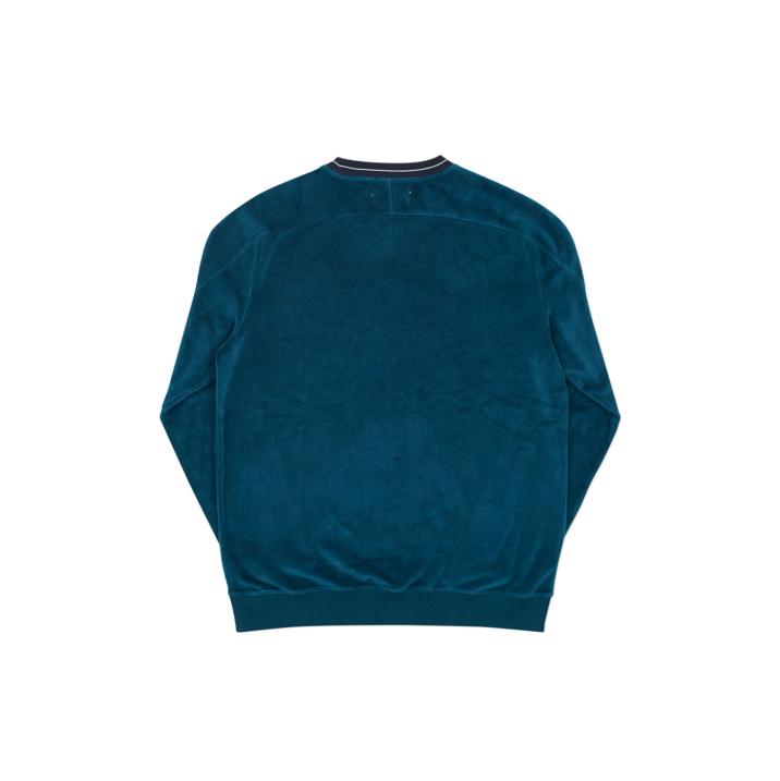 Thumbnail VELOUR CREW DEEP TEAL one color