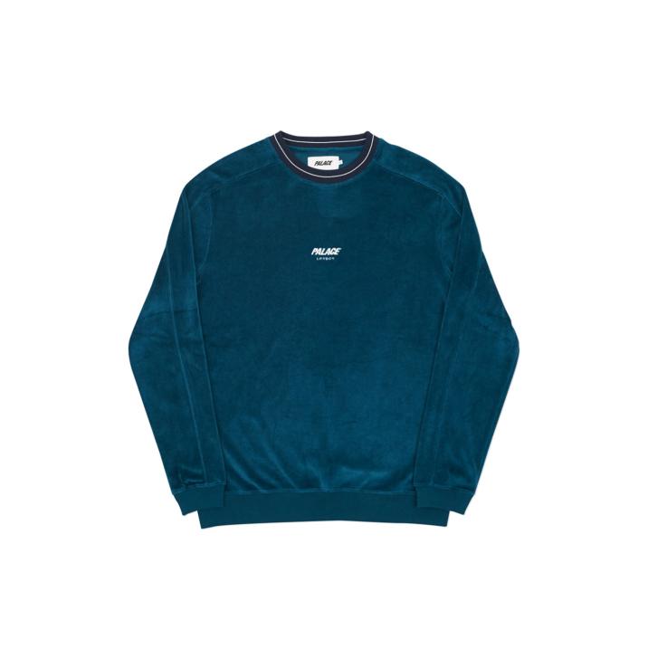 Thumbnail VELOUR CREW DEEP TEAL one color