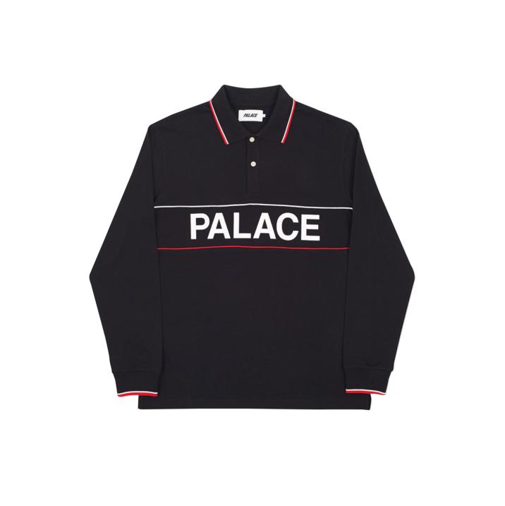 Thumbnail PALACE HANDLE LONGSLEEVE POLO BLACK one color