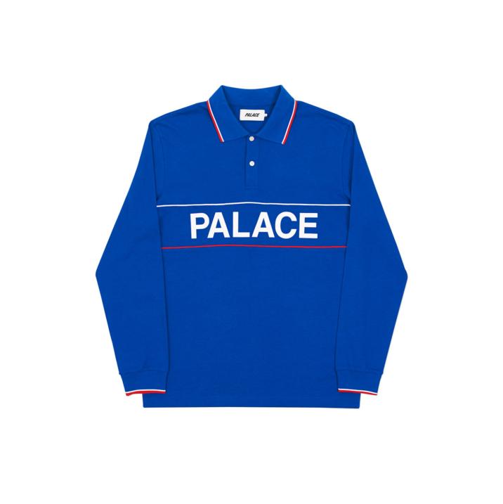 Thumbnail PALACE HANDLE LONGSLEEVE POLO BLUE one color