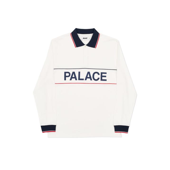 Thumbnail PALACE HANDLE LONGSLEEVE POLO WHITE one color