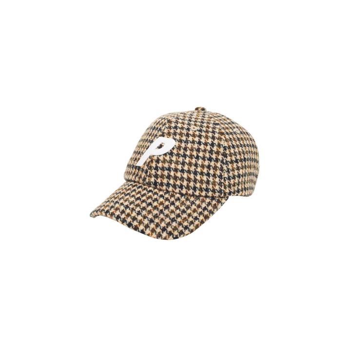 P 6-PANEL HARRIS TWEED BROWN CHECK one color