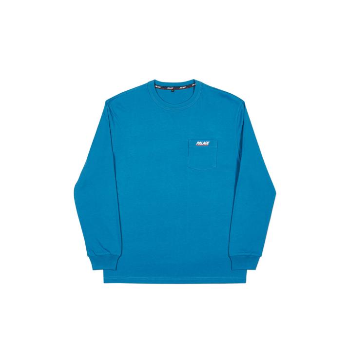 BASICALLY A POCKET LONGSLEEVE BLUE one color