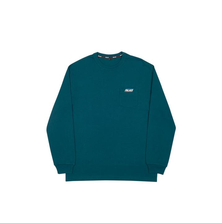 BASICALLY A POCKET LONGSLEEVE FOREST GREEN one color