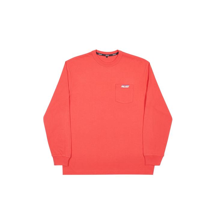 BASICALLY A POCKET LONGSLEEVE LIGHT RED one color