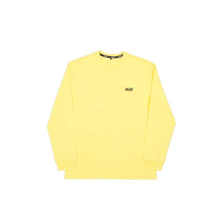 BASICALLY A POCKET LONGSLEEVE LIGHT YELLOW one color