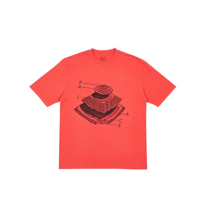 PYRAMIDAL T-SHIRT LIGHT RED one color