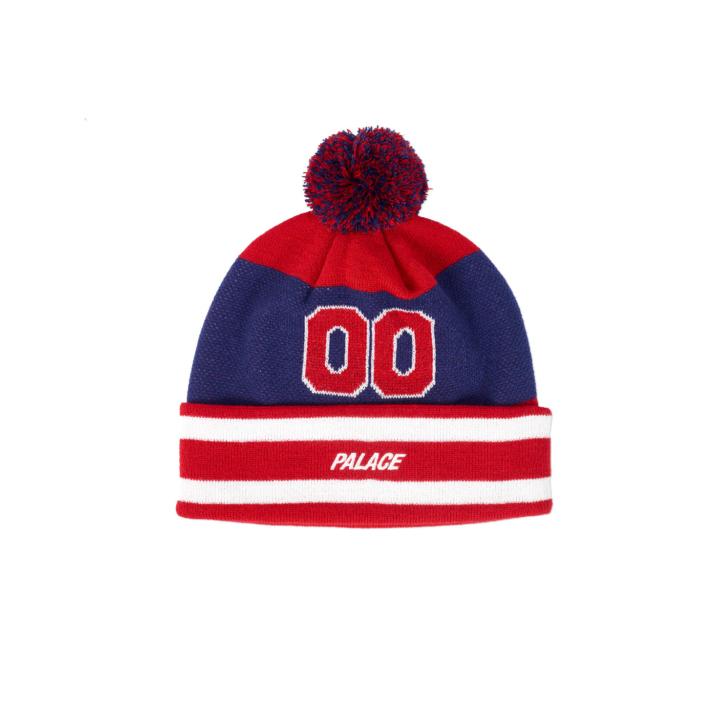 Thumbnail ZERO ZERO BEANIE RED / BLUE one color